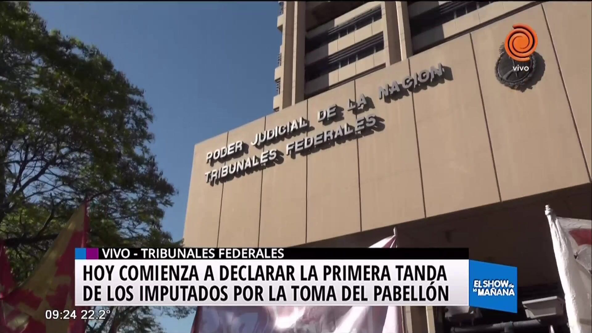 Declararon los estudiantes de la toma del Pabellón Argentina