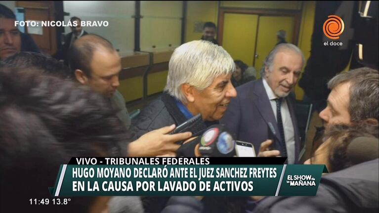 Declaró Hugo Moyano en Tribunales Federales