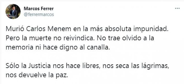 Decretan Tres Días De Duelo Nacional Por Menem Río Tercero No Adhirió Y No Lo Homenajeará Eldoce 