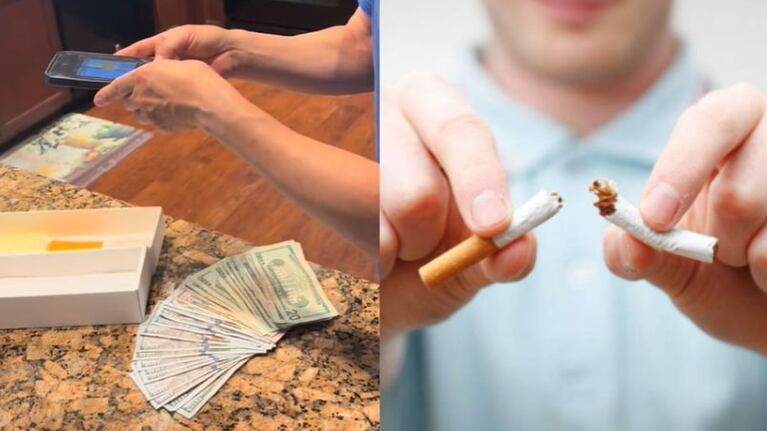 Dejó de fumar y ahorró para un motivo romántico.