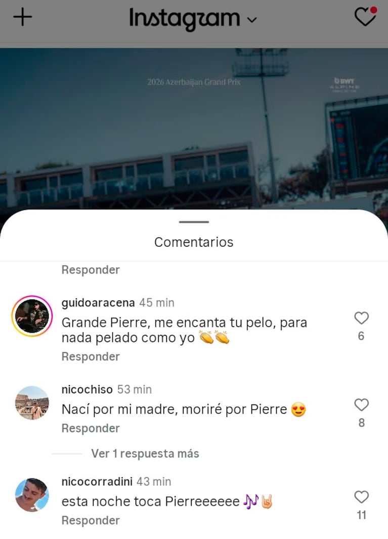 Del enojo a los elogios: los irónicos mensajes de los fanáticos de Colapinto para Gasly tras una dura advertencia
