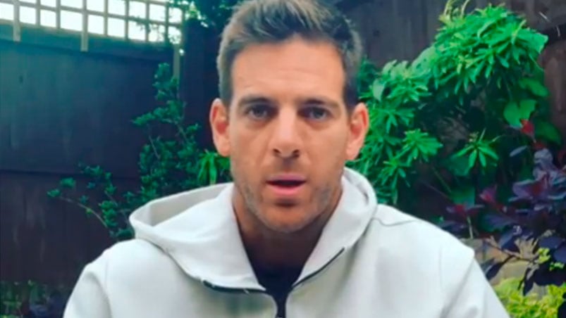 Del Potro brindó un comunicado mediante un video. Foto: Instagram