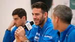 Del Potro, en la conferencia de prensa en Zagreb.