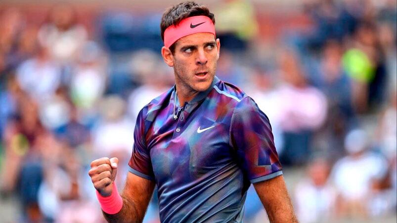 Del Potro fue claro dominador del partido y se las verá con un top ten.