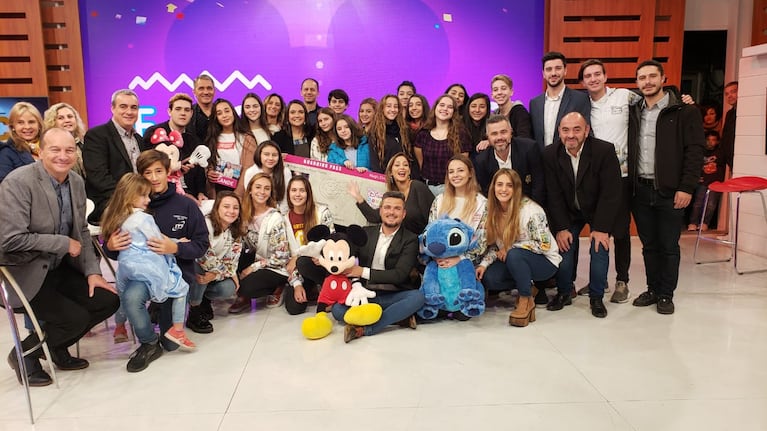 Delfina, Martina y todos los participantes terminaron el concurso emocionados.