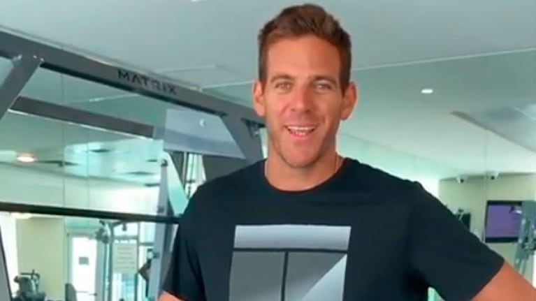 Delpo se mostró contento e ilusionado en el video que compartió.