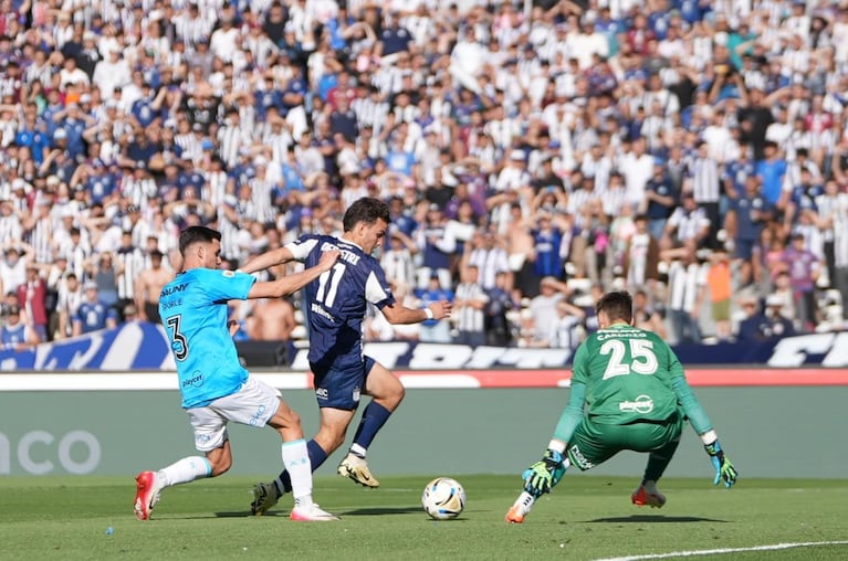 Depietri tuvo chances de marcar ante Belgrano.