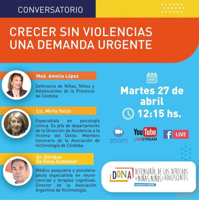 Derecho a crecer sin violencias: una charla para sensibilizar y brindar herramientas 