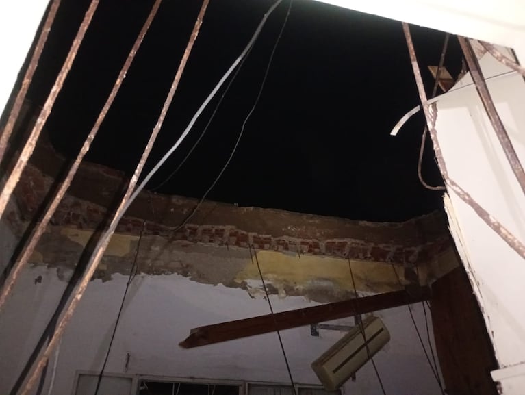 Derrumbe en Córdoba (foto: Prensa Policía)