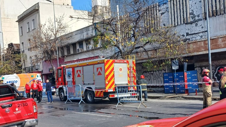 Derrumbe en el centro de Córdoba (Foto: ElDoce)