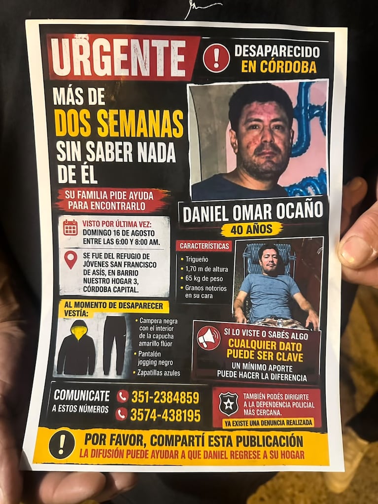 Desapareció hace 24 días en Córdoba y su familia cuestionó la falta de respuestas: “Da mucha bronca”