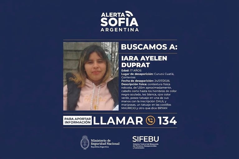 Desapareció una chica de 17 años en Corrientes, activaron el Alerta Sofía y hay preocupación