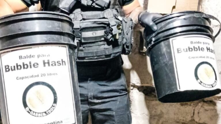 Desarmaron un laboratorio narco de bubble hash de marihuana y hay tres detenidos