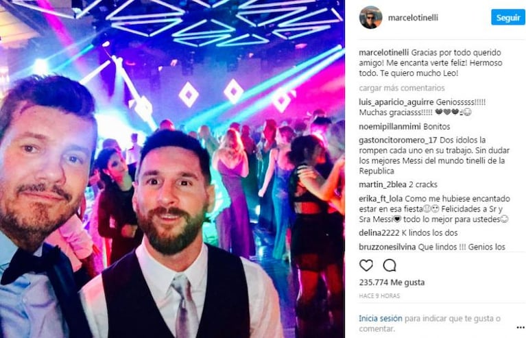 ¡Descontrolados y felices! El pogo de Messi y Anto en el casamiento