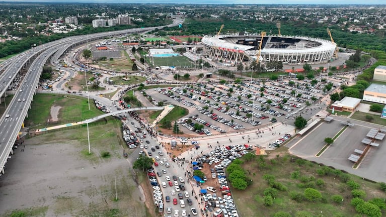 Desde el drone de El Doce, así estaba el Kempes para el show de Paul McCartney.