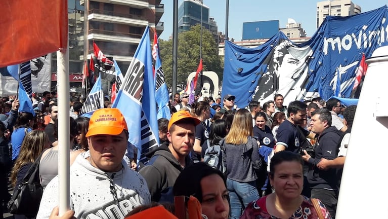 Desde media mañana, el tránsito se complicó en la zona céntrica.