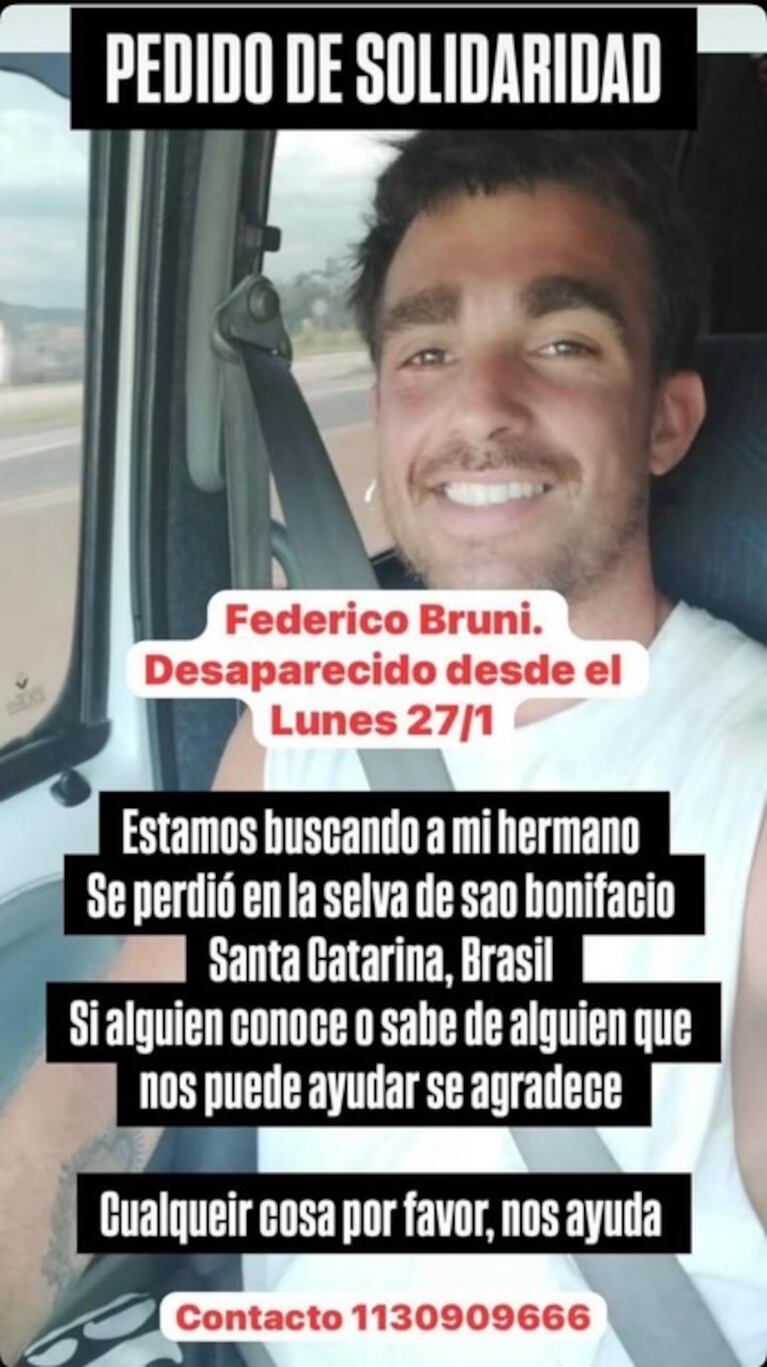 Desesperada búsqueda de un argentino que se perdió en la selva de Brasil