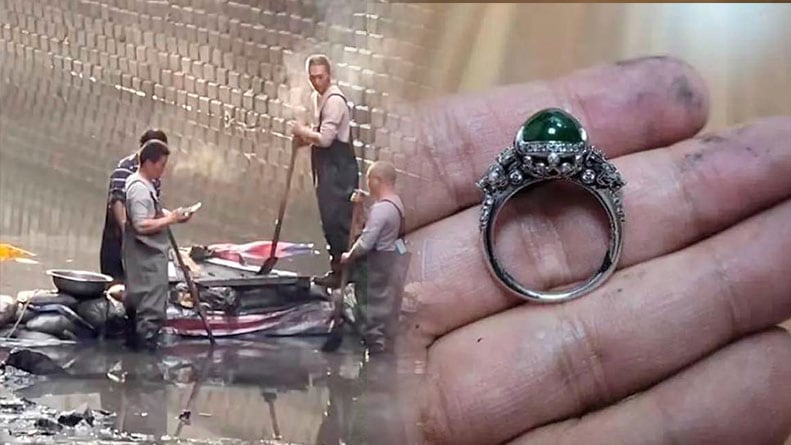 Desesperada búsqueda de un caro anillo en China.