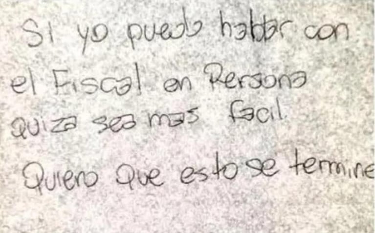 Desesperado desde la cárcel: la carta de César Sena, acusado del femicidio de Cecilia