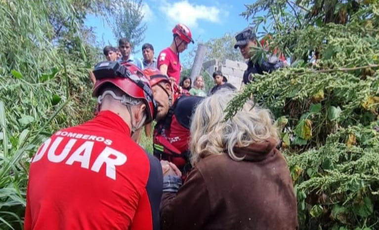 Desesperante rescate en Córdoba.