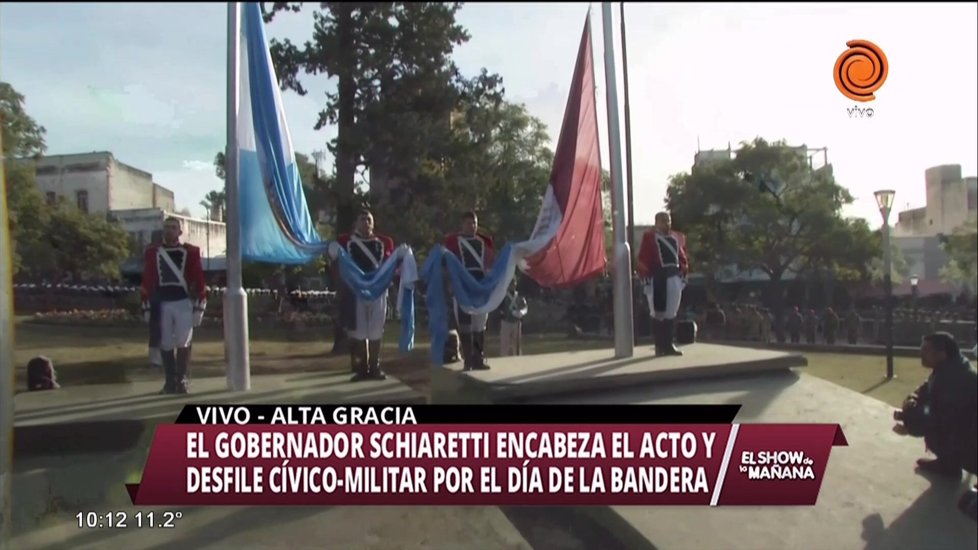 Desfile cívico-militar en Alta Gracia