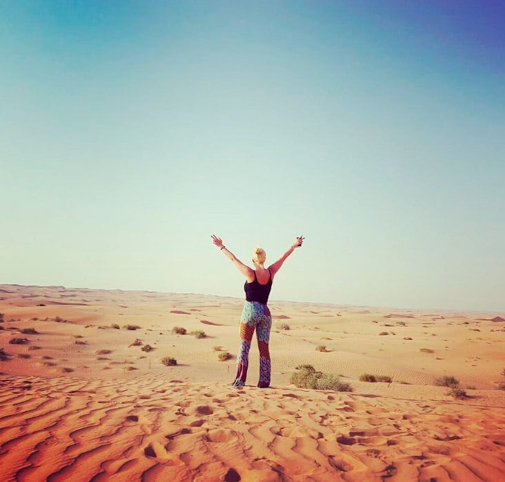 Desierto, playa y lujos, en las vacaciones de los Icardi-Nara.