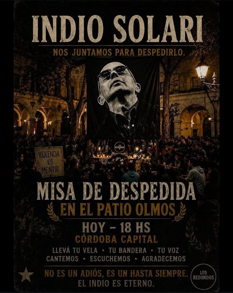 Despedida al Indio en Córdoba.