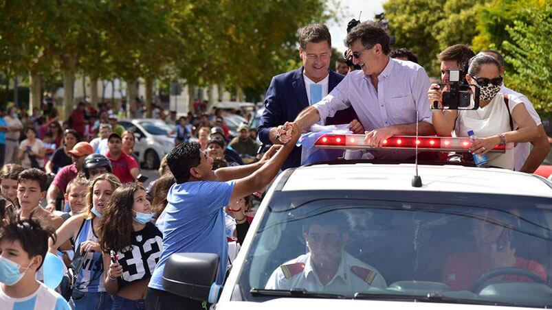 Después de 44 años, Mario Kempes volvió a Bell Ville.