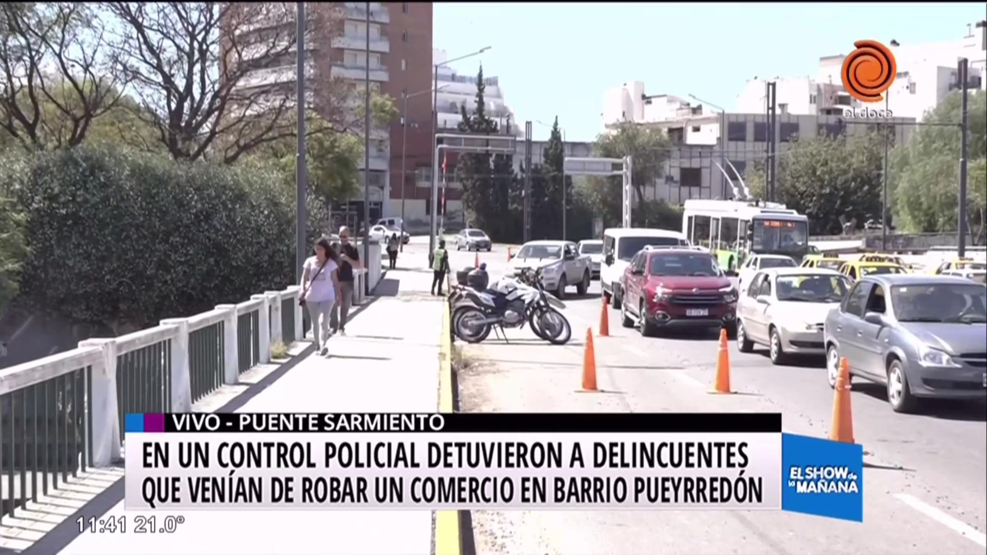 Detienen a dos delincuentes en control policial