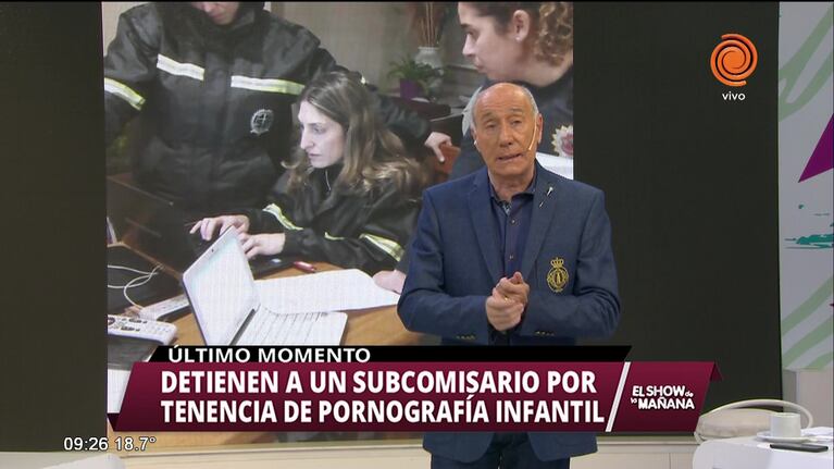 Detienen a subcomisario por tenencia de pornografía