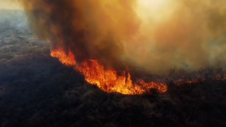 Detuvieron a un hombre acusado de causar el incendio en el valle de Punilla.