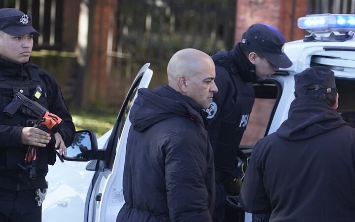 Detuvieron a un militante K durante la movilización en Buenos Aires (Gentileza Clarín)