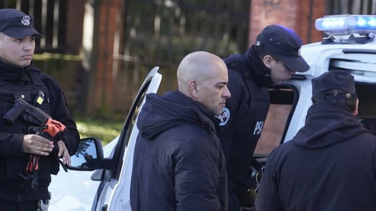 Detuvieron a un militante K durante la movilización en Buenos Aires (Gentileza Clarín)