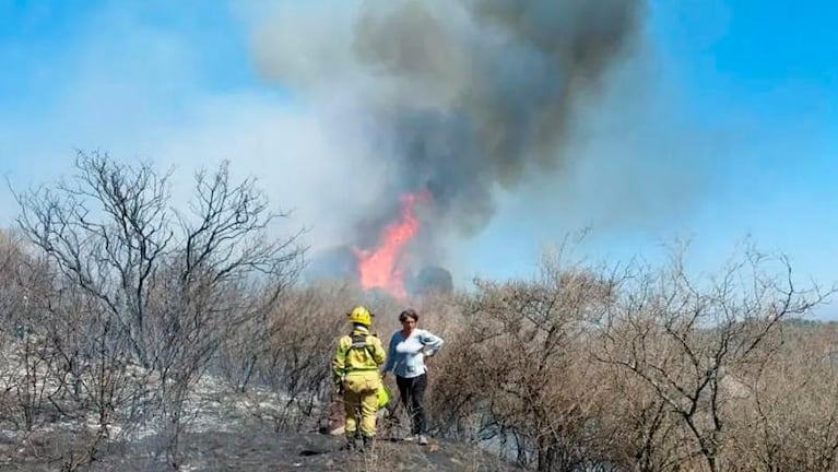 Detuvieron a una mujer por el incendio forestal en Embalse