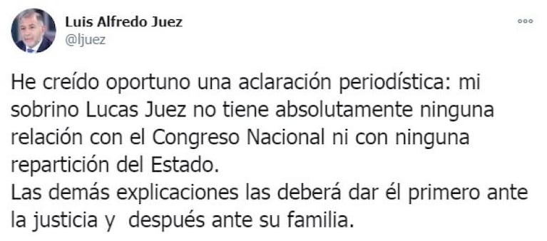 Detuvieron al sobrino de Luis Juez: llevaba drogas en un auto