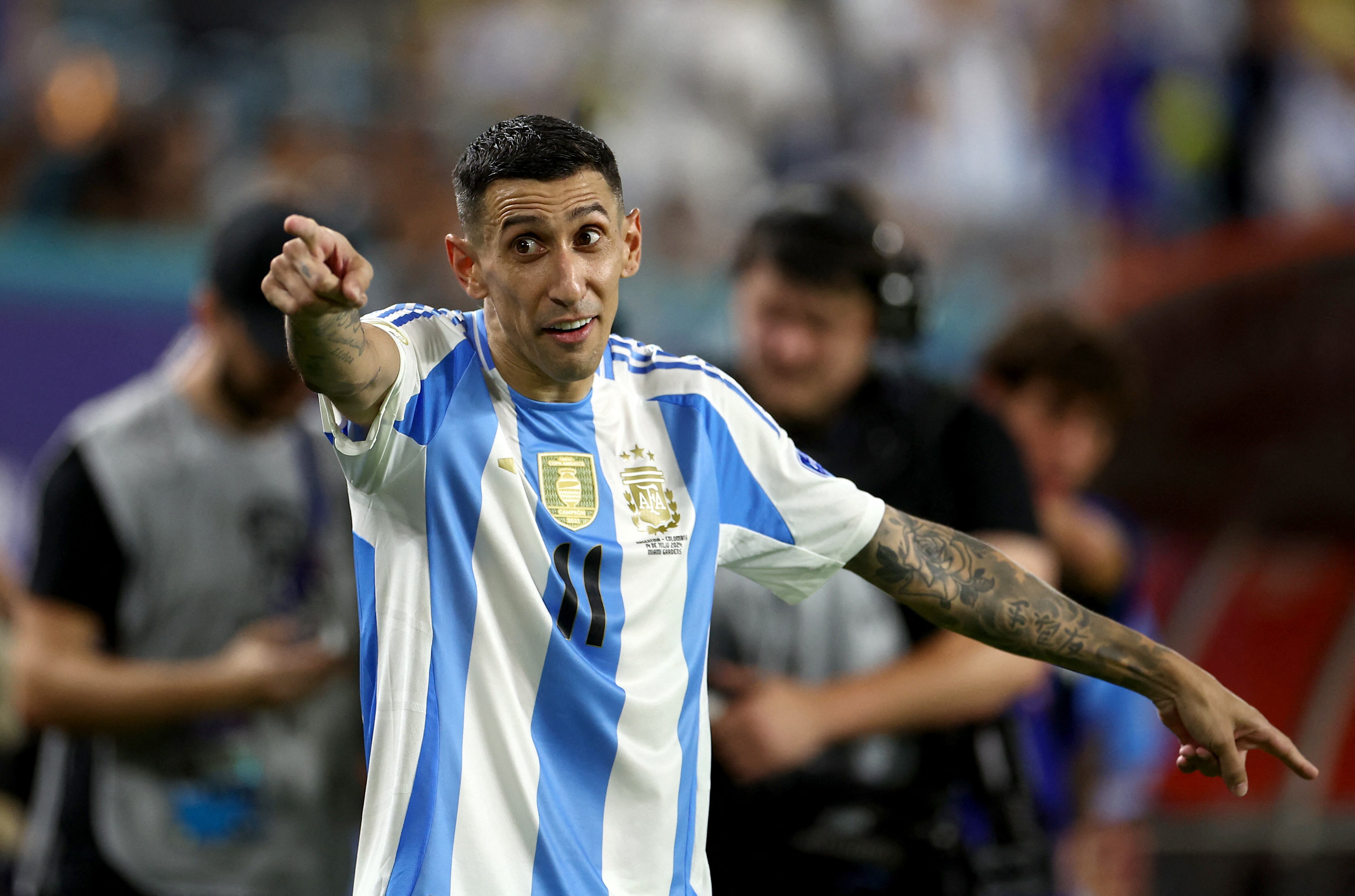 Di María en la Copa América 2024.