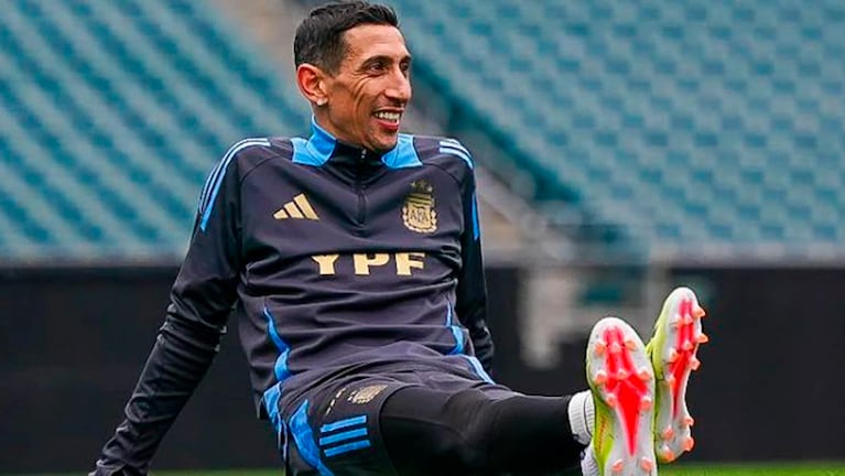 Di María participa de los compromisos de la Selección en Estados Unidos.