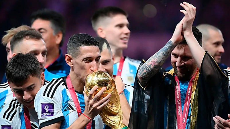 Di María, una de las figuras de la final contra Francia. 