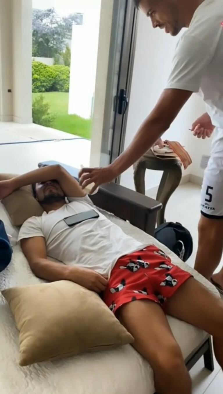 Di Santo y La Konga, viejos amigos. 
