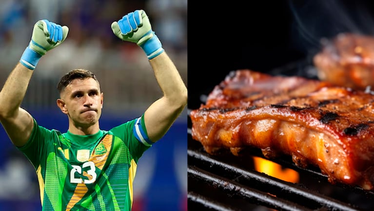 Dibu Martínez compartió en redes imágenes del asado de la Selección.