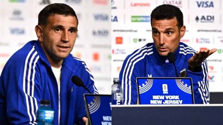 Dibu Martínez y Scaloni palpitaron la final del Mundial ante España (Reuters).