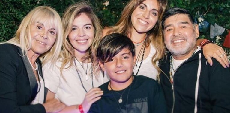 Diego Maradona se reencontró con su familia