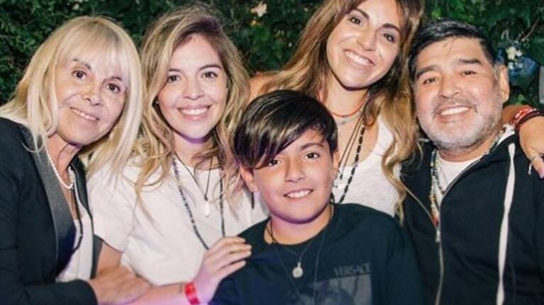 Diego Maradona se reencontró con su familia