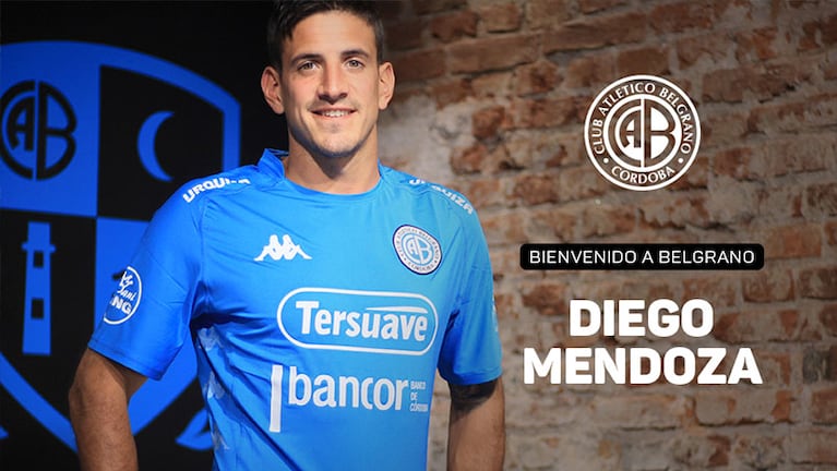 Diego Mendoza ya se puso la camiseta celeste. 