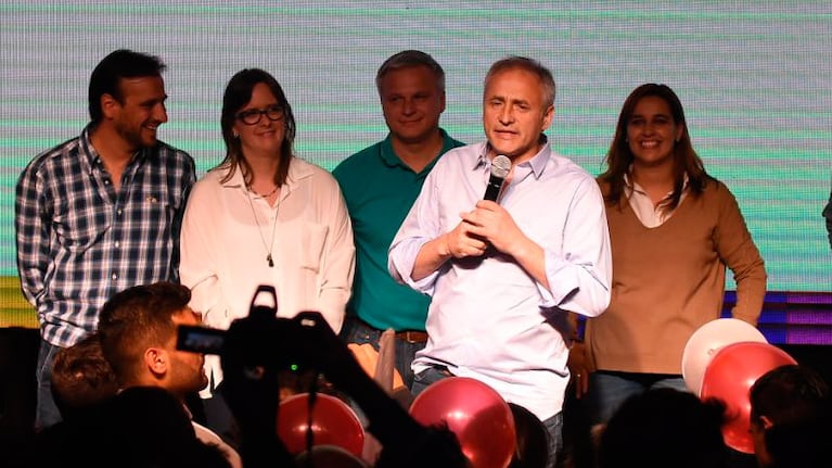 Diego Mestre, Austin, Frizza, Baldassi y Carrizo, los cinco diputados que lleva Cambiemos.