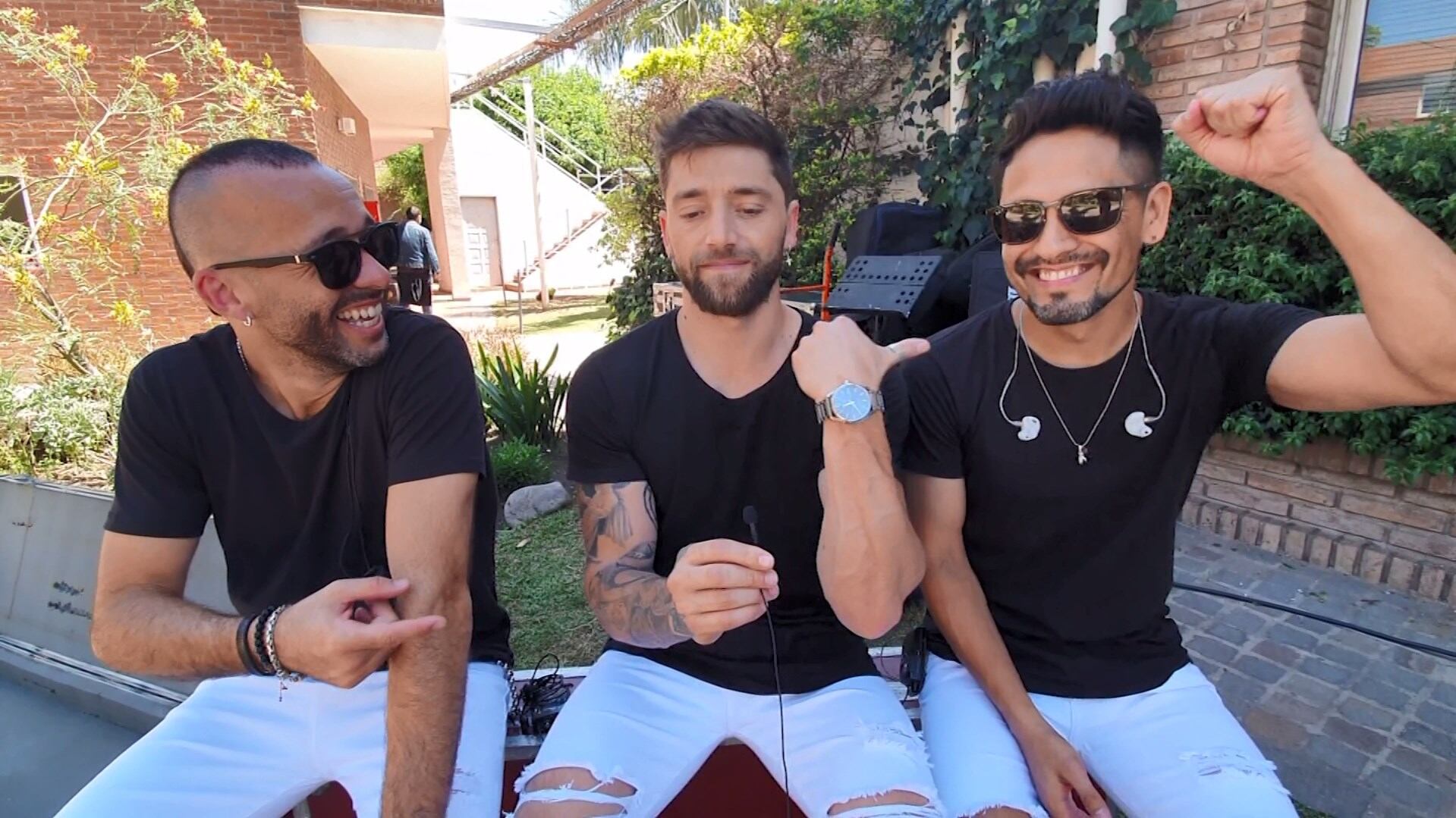 Diego, Pablo y Nelson, divertidos en El Doce.