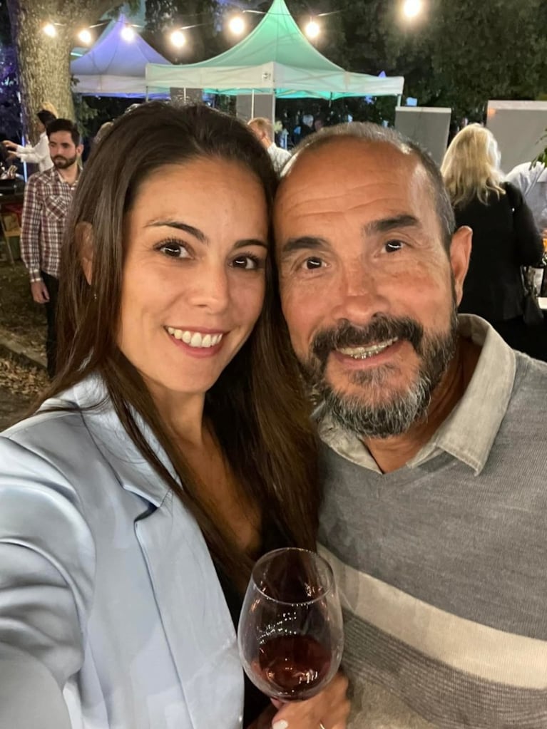 Diego Quirós y su esposa, Yanina Liani.