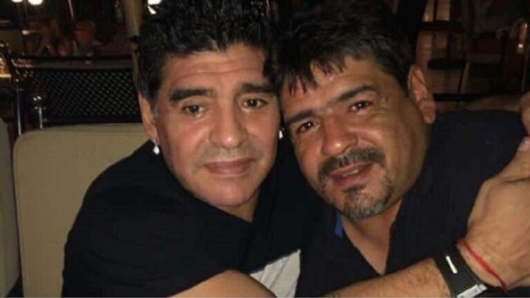 Diego y Hugo Maradona, en una de sus últimas fotos juntos.