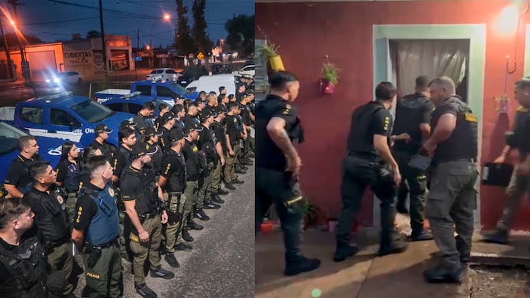 Diferentes allanamientos en barrios de Córdoba.