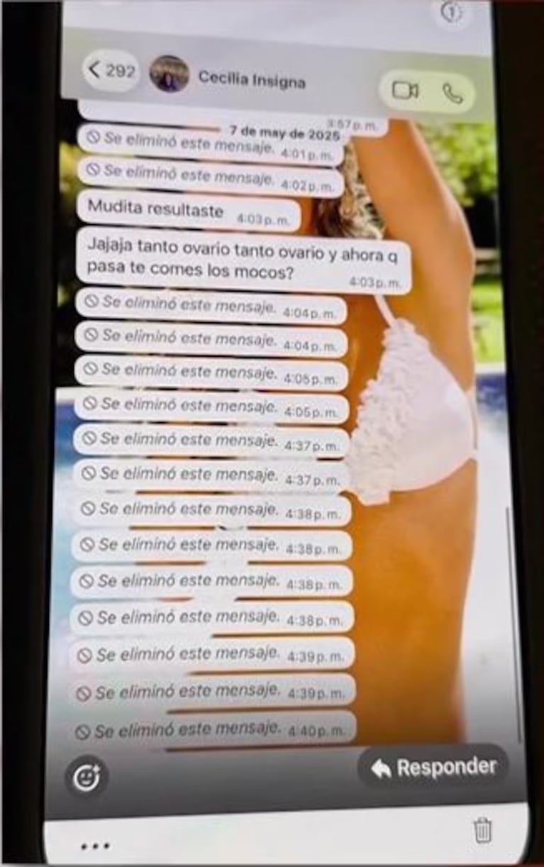 Difunden los feroces mensajes de Cecilia Insinga a Luciana Elbusto por Brancatelli: “Deseo que…”